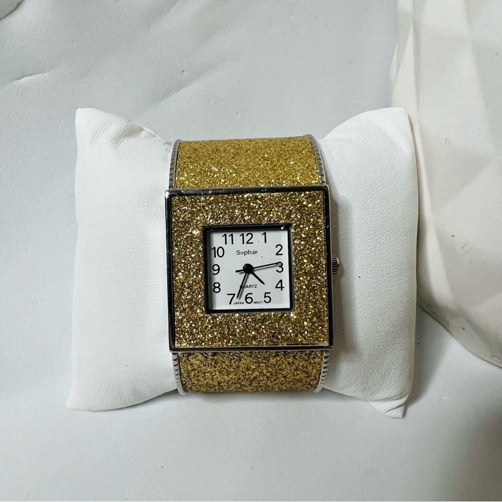 Sophie Glitter Cuff Watch